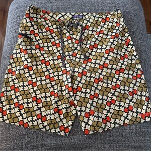 Patagonia men’s 34 Men's Stretch Planing Board Shorts 70s Hybrid ureka bronze